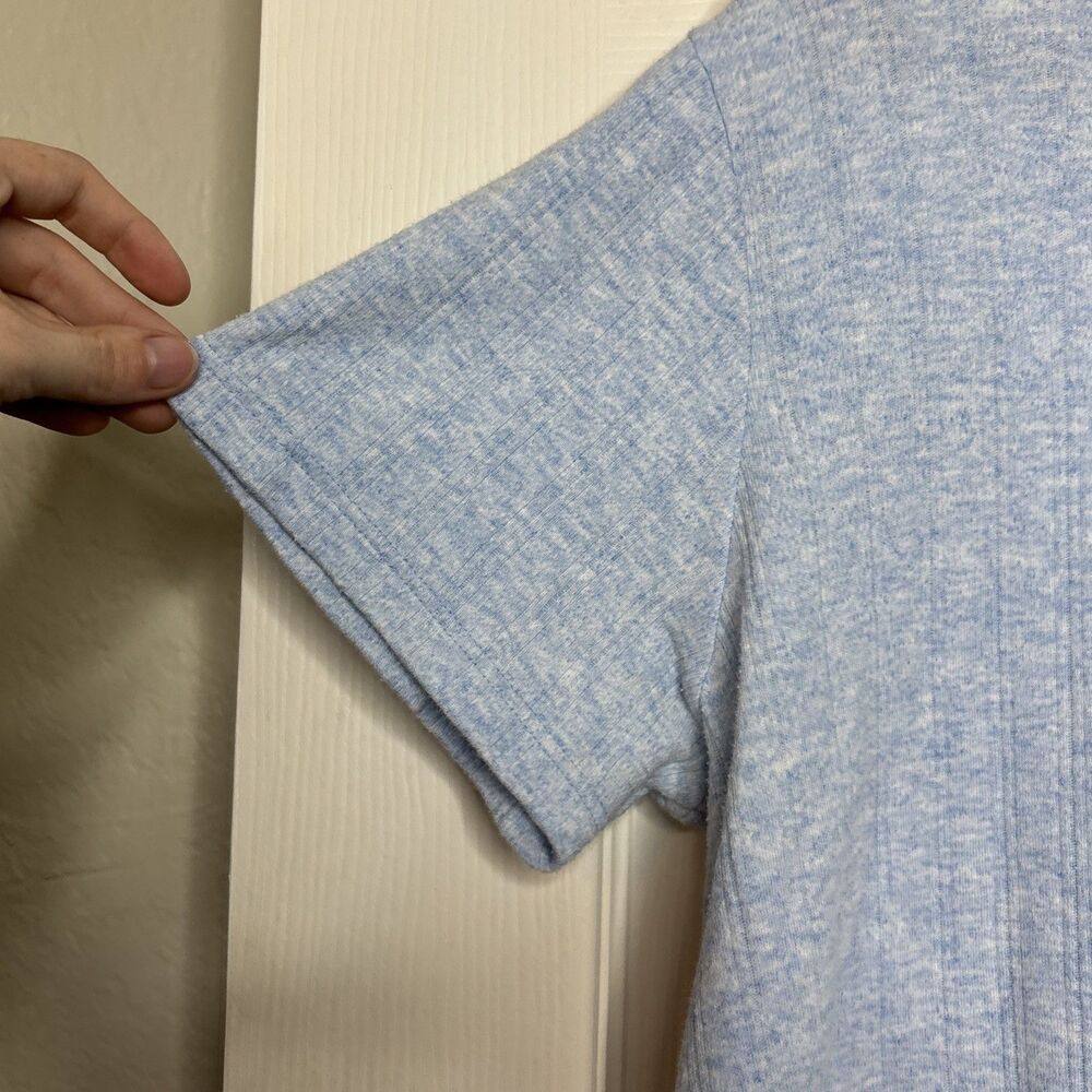 Basic Editions Size Large Light Heather Blue Vint… - image 4